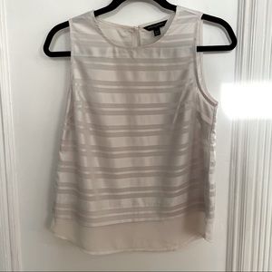 Banana Republic White Satin Blouse